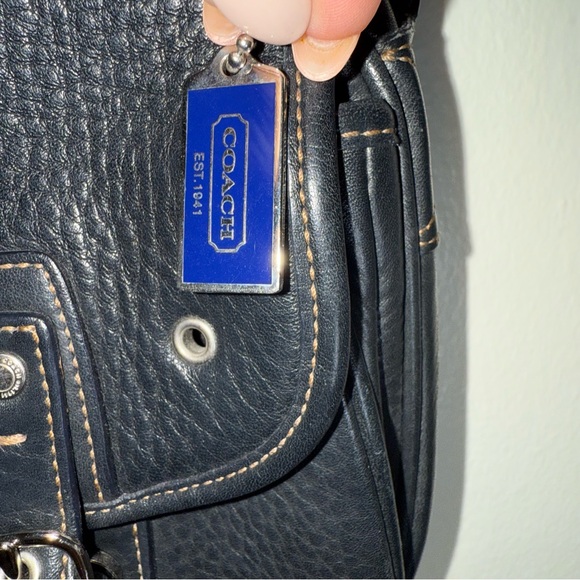 Coach Black Pebble Leather - Picture 6 of 13